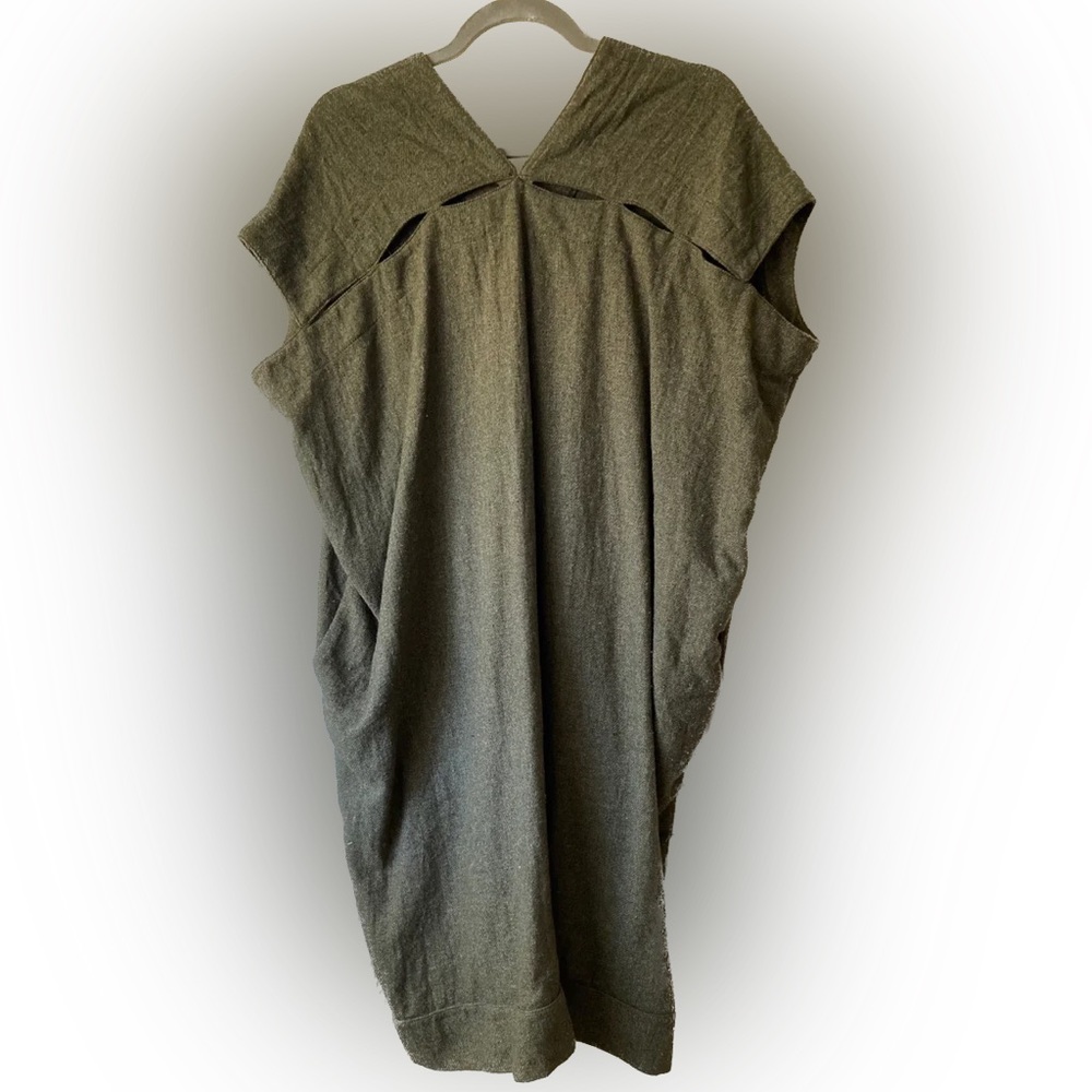 Atelier Delphine Olive Green Crescent Dress (Xs) View 2